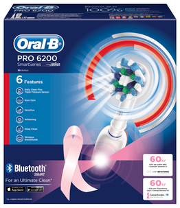 Braun Oral-B PRO 6200 Bluetooth Cross Action tannbørste