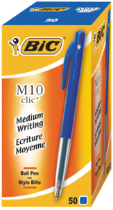 Bic M10 Clic kulepenn, 50-pack