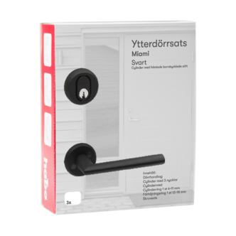 Habo Miami ytterdørsett uten låskasse