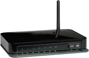 Trådlös N-150 router med ADSL-modem, Netgear
