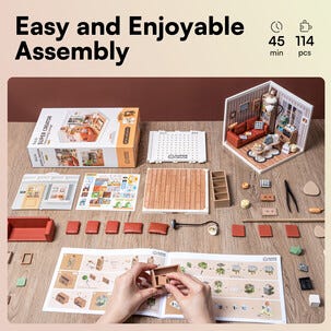 Rolife Super Creator miniatyrrom Cozy Living Lounge, fra 14 år