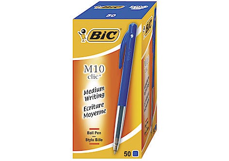 Kulspetspenna Bic M10 Clic 50-pack