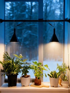 Växtbelysning fönsterlampa LED 2 lampor