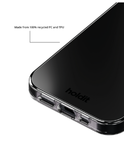 Holdit Mirror MagSafe mobildeksel iPhone 16e/15/14/13, svart