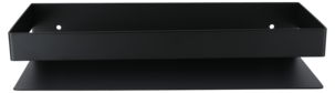 Kylpyhuoneen hylly, korkeat reunat, musta