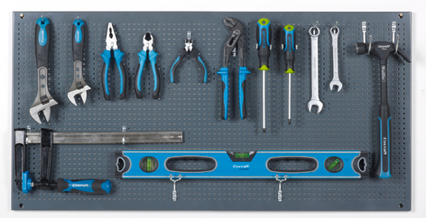 Verktygstavla med krokar