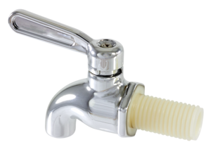 Tappkran till behållare, plast, 17 mm