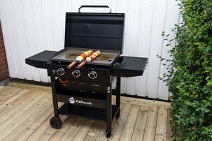 Hällmark stekehelle gass med 3 brennere, stål