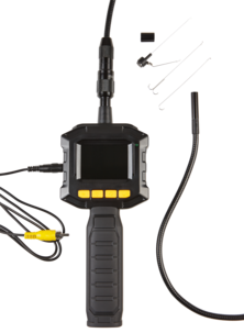 Tarkastuskamera, jossa värinäyttö