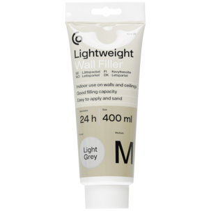 Seinätasoite Medium sisäkäyttöön, vaaleanharmaa, 400 ml