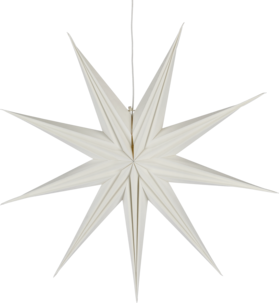 Northlight adventsstjärna papper, vit, 75 cm