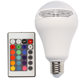 LED-pære med høyttaler