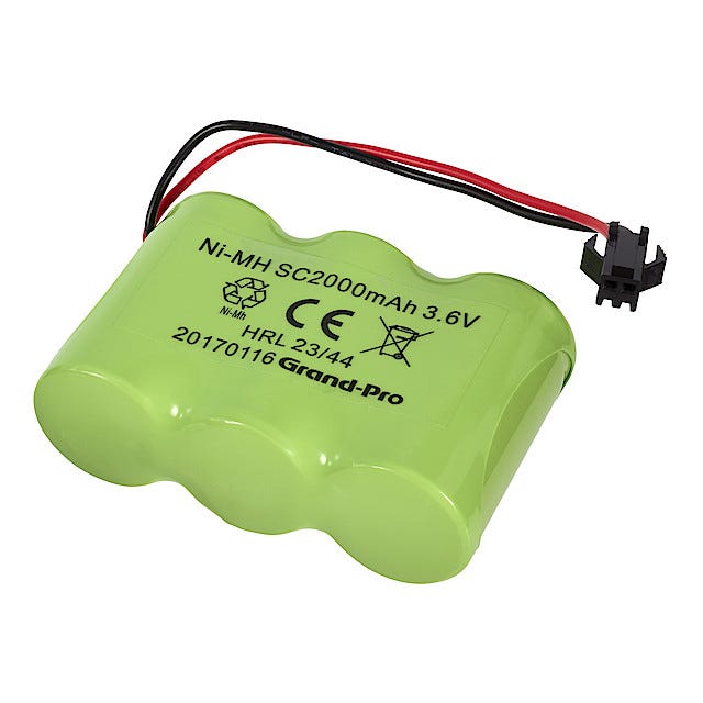 Tenergy Paquete de baterías de receptor NiH con conectores Hitec de 96