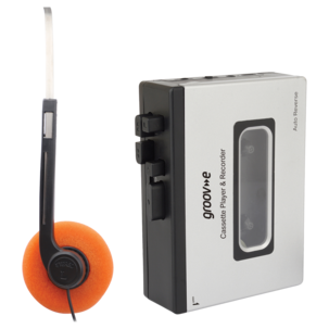 Groov-e bärbar kassettspelare Bluetooth vit, PS530SR