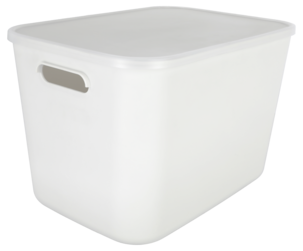 Severity Säilytyslaatikko muovia valkoinen kanneton