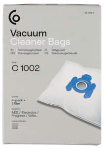 Dammsugarpåsar C1002, 4-pack