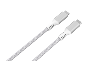 Stoffkledd USB C kabel 3m USB-C til USB-C Clas Ohlson