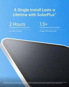 Eufy SoloCam S340 KI-overvåkningskamera 3K, solcelle