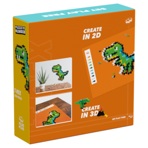 Plus Plus Puzzle By Number T-Rex 250 bitar, från 5 år