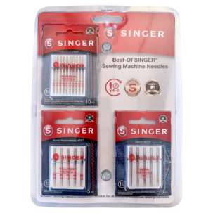 Singer symaskinsnålar, jeans och universal, 20-pack