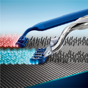 Rakhyvel och 9 rakblad Gillette Mach3 Turbo