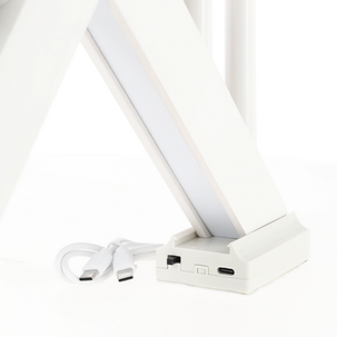 Karl trådløs adventsstake USB-oppladbar, hvit
