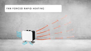 Värmefläkt m. fot Mill CUS1800MECWA