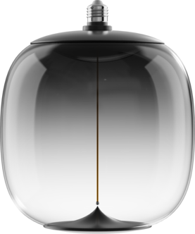 Smokey LED-lampa E27, magnetiskt filament, 25 cm