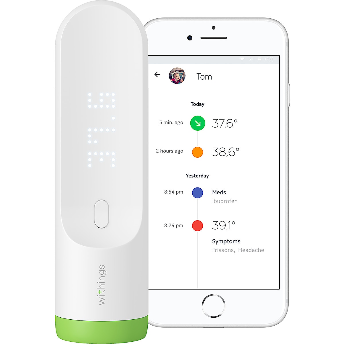 Withings Thermo, febertermometer