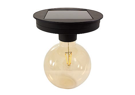 Solcelle 160 mm med lyspære 125 mm