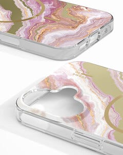 Ideal of Sweden Agate Halo mobilskal för iPhone 17, rosa