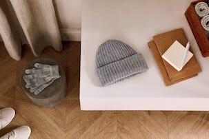 Lue 100 % ull, One size, grå 