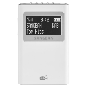 Sangean DPR-39 DAB+ lommeradio, hvit