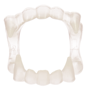 Dracula-tänder med blod