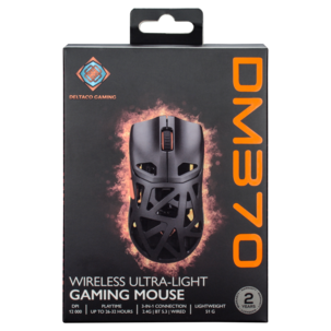Deltaco DM370 Langaton pelihiiri, erittäin kevyt