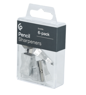 Kynänteroitin metalli standardikoko, 6 kpl