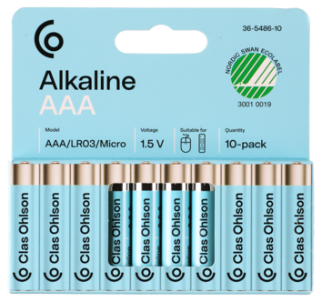 Clas Ohlson alkalisk batteri AAA/LR03