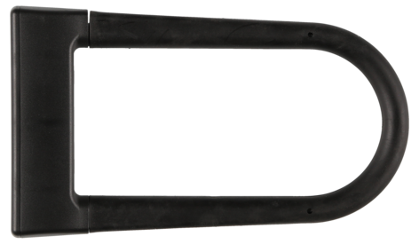 Bøylelås for sykkel med nøkkel 13 mm x 28 cm svart