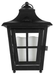 LED-lykta med timer och skymningsrelä, batteri