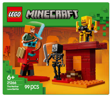 LEGO Minecraft Lavastriden i Nether 21266, från 6 år