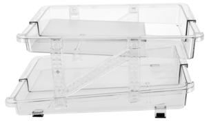 Boksholder til kjøleskap, 2 etasjer, justerbar bredde