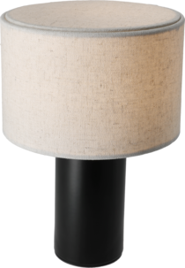 Northlight Edvin Mini oppladbar bordlampe i lin, 21 cm