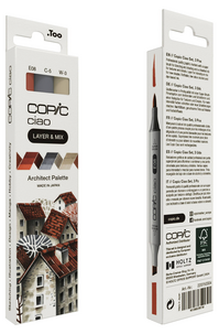 Copic Ciao Layer & Mix Architect Palette tusjer, 3-pakning