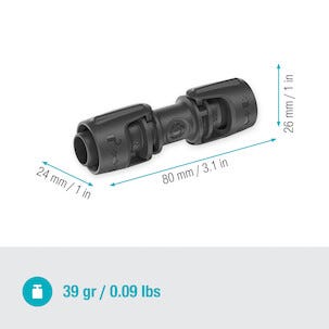 Gardena skjøtekobling 13 mm, 1/2 tomme, 3-pakning