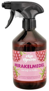 Ekotipset Mirakelmedel rengjøringsspray med bringebærduft, 500 ml