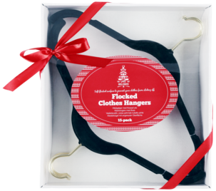 Klädgalgar med flossad yta