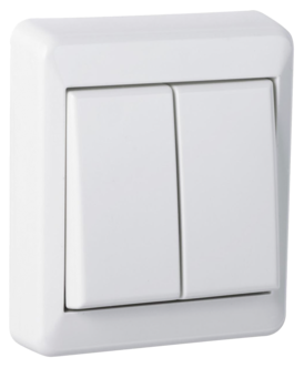 Elko RS utanpåliggande strömbrytare kron