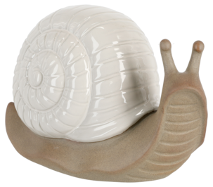 Dekorationsfigur Snigel, grå