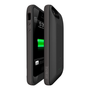Skal med inbyggt batteri för iPhone 5/5S, Belkin Grip Power
