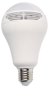 LED-pære med høyttaler